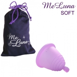 MeLuna Soft Shorty růžový s kuličkou menstruační kalíšek