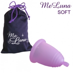 MeLuna Soft růžový s kuličkou  menstruační kalíšek