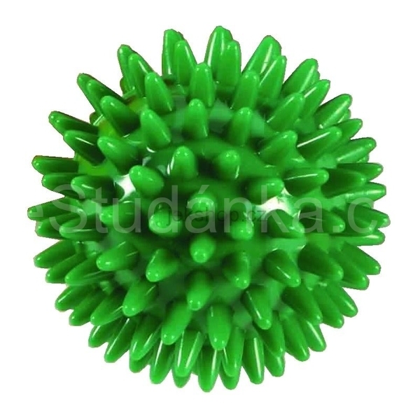 Sanity - míč ježek s masážními výstupky zelený průměr 7 cm