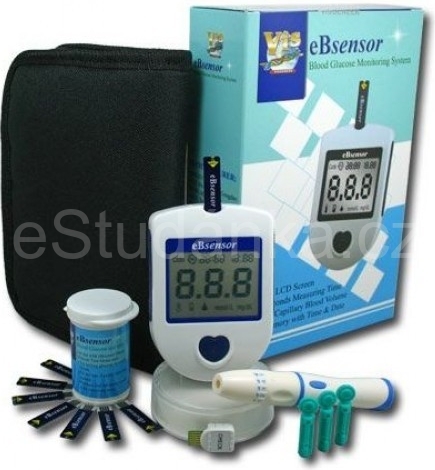 Glukometr eBsensor set + 50 proužků