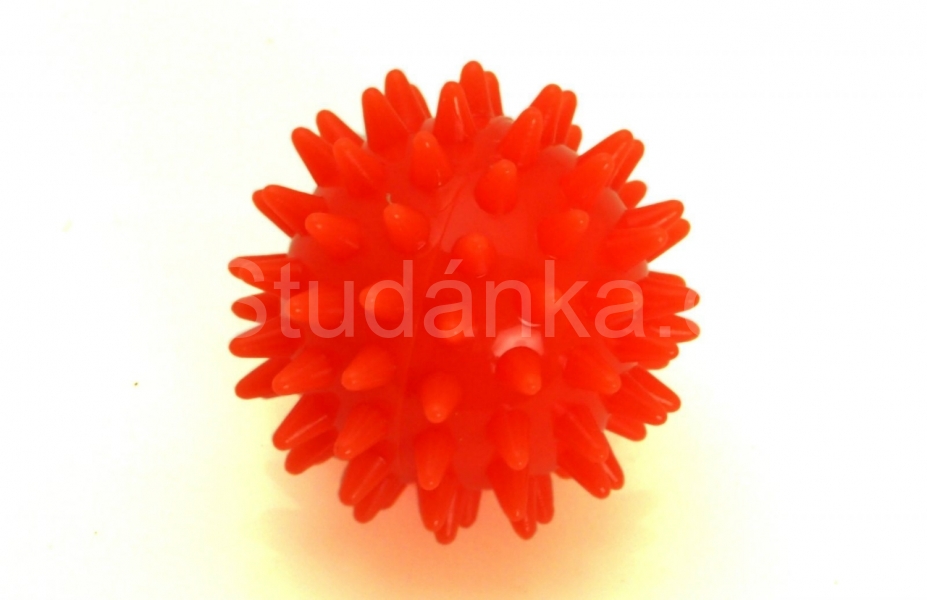 Sanity - Míč ježek s masážními výstupky průměr 5,5 cm, Oranžový v krabičce